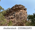 Bhimbetka Rock Shelters. UNESCO World Heritage Site. Prehistoric. Stone age. Raisen District. Near Bhopal. Madhya Pradesh. India.