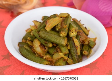 Bhindi Do Pyaza Is A North Indian Dish Made From Okra And Double Amount Of Onions.