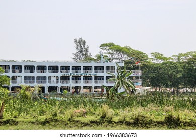 Bhola, Bangladesh - 13th April 2018 : Letra Ferry Terminal located by the banks of a small river called Maya