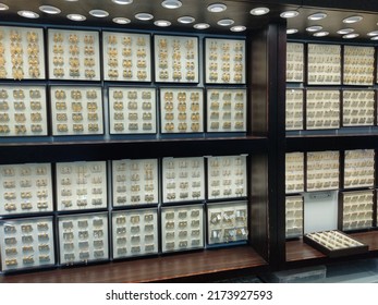 Bhopal, Madhya Pradesh, India - July 01, 2022: Interior View Of A Jewellery Shop Located At Bhopal, Madhya Pradesh, India 