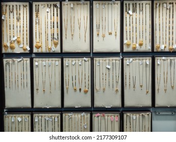 Bhopal, Madhya Pradesh, India - July 06, 2022: Interior View Of A Jewellery Shop Located At Bhopal, Madhya Pradesh, India 