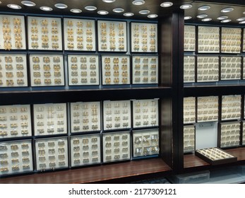 Bhopal, Madhya Pradesh, India - July 06, 2022: Interior View Of A Jewellery Shop Located At Bhopal, Madhya Pradesh, India 