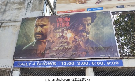 Bhopal, Madhya Pradesh, India - September 30, 2022: View A Movie Poster Displayed Outside The Cinema Theater At Bhopal, Madhya Pradesh, India