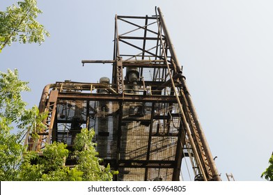 BHOPAL - NOVEMBER 17: The particular part of the gas plant that emitted the deadly MIC gas at the Union Carbide Gas Plant  in Bhopal - India on November 17, 2010.