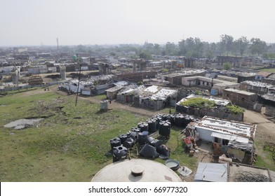 BHOPAL-DECEMBER 4: Blue Moon Colony, a water contaminated area still having birth defects in children ,around the dumping ground of the Union Carbide gas plant,in Bhopal -India on December 4,2010.
