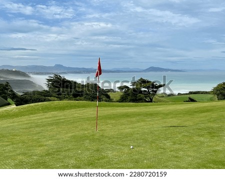 Biarritz golf course Ilbarritz view 