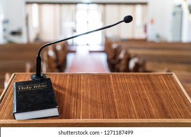 bible on pulpit