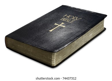 bible on white with clipping path