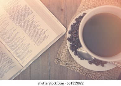 Bible Study Coffee Background