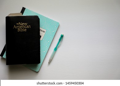 Bible Study Flat Lay Religious Class Notes Quotes Modern Blog Post