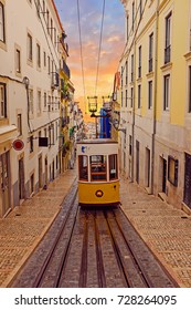 Bica Tram In Lisbon Portugal