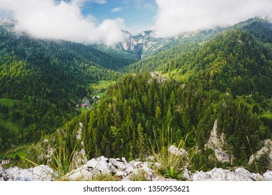 Bicaz Gorge Seen From Via Ferrata Astragalus, Romania, Europe