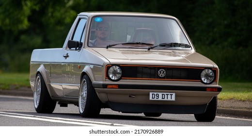 Bicester,Oxon,UK - June 19th 2022. 1992 Volkswagen Caddy Pick Up Truck