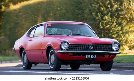 Bicester,Oxon,UK - Oct 9th 2022. 1971 3300 Cc Ford Maverick