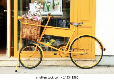 Bicycle In Amsterdam, Holland, Europe