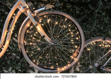 Bicycle with beautiful lighting at Bangkok, Thailand