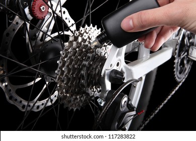 Bicycle Gears And Rear Derailleur Oiling