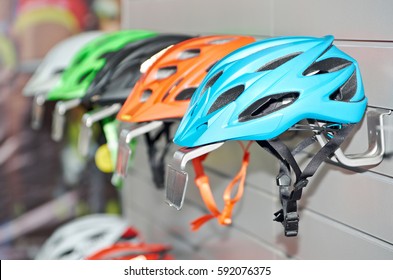 Bicycle Helmets In Shop