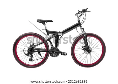 Bicycle isolated on  white background without shadow