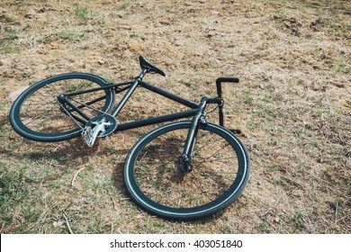 bike on the ground