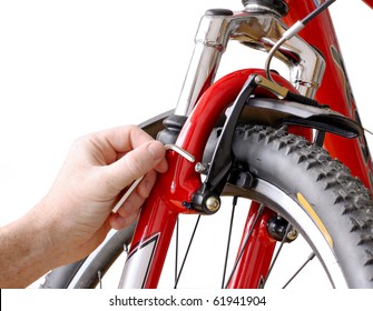 fixing front brakes on bike