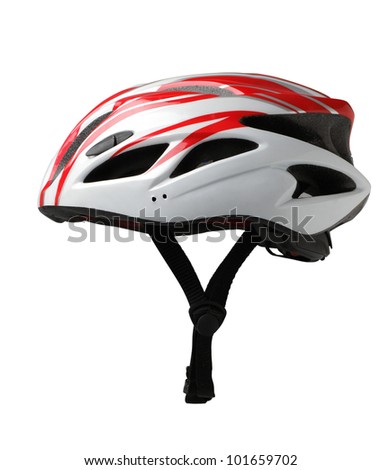 Bicycle mountain bike safety helmet isolated 