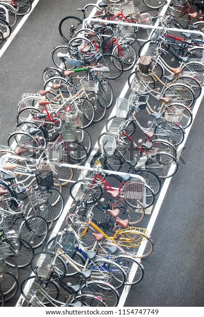 Bicycle Parking Garage Nagoya Japanoctober 30 Stock Photo Edit