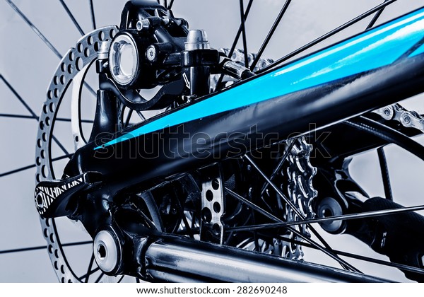 Photo de stock de pi ces de bicyclette ch ssis de frein 