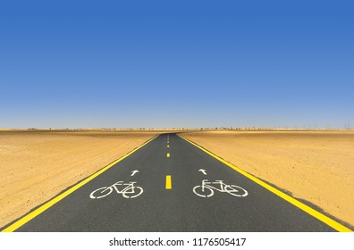 Bicycle Path In Dubai, UAE