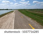 The bicycle path in the park