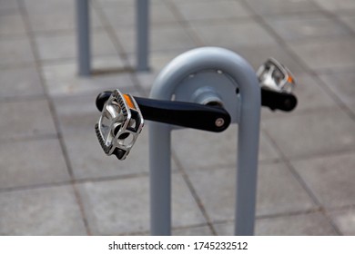 Bicycle Pedals At Outdoor Gym For Adults