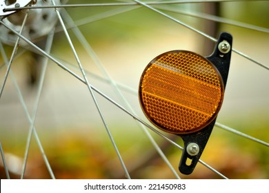 reflector on a bike
