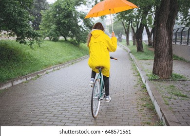 woman in raincoat