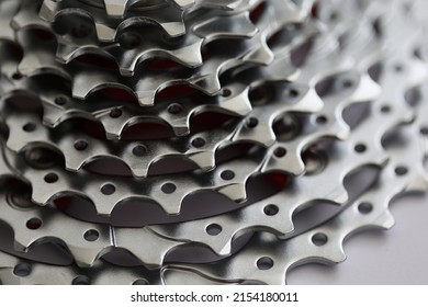 Bicycle Roller Chain, Part Of Vehicle That Transfer Power From Pedals To Drive