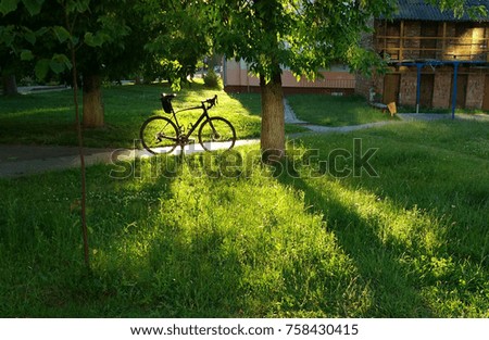 Similar – Image, Stock Photo TWO-WHEELER Human being