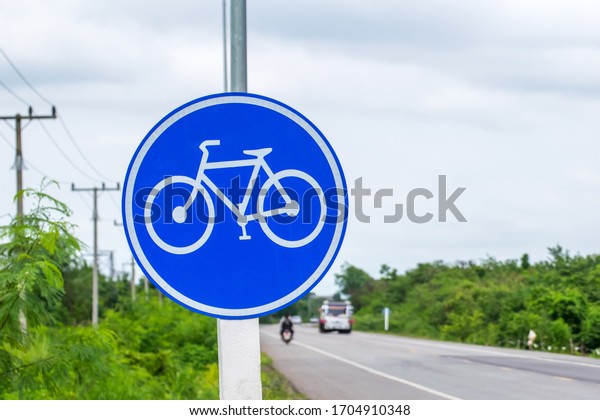 bicycle symbol
on road.bicycle sign on the
street