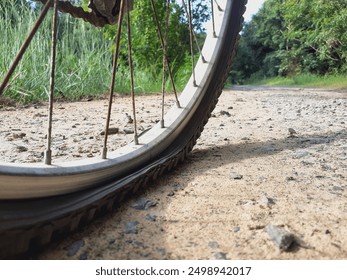 Bicycle tires and worn out bicycle tires - Powered by Shutterstock