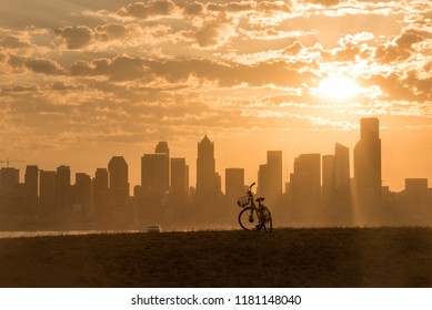 Bicycle Waiting For A Rider In Seattle