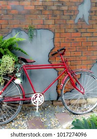 bicycle and wall