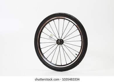 Bicycle Wheel, Isolated On A White