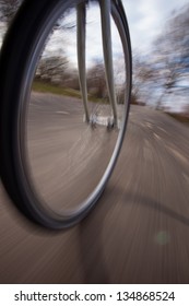 Bicycle Wheel In Motion