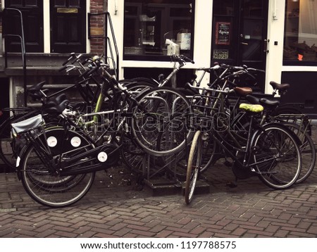 Similar – Foto Bild rad ab Ständer Fahrrad