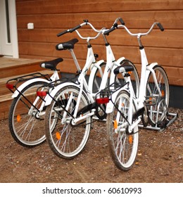 bicycles close up