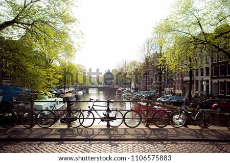 Similar – Image, Stock Photo Beautiful Architecture Of Dutch Houses and Houseboats