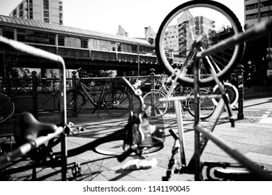 Bicycles On The Street, Berlin, Kreuzberg