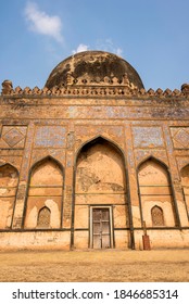 Bidar, Karnataka, India/December 9, 2018: The Bahmani Tombs, The Tomb Of Allaudin Ahmad Shah II Of The Bahmani Dynasty At Ashtoor. 