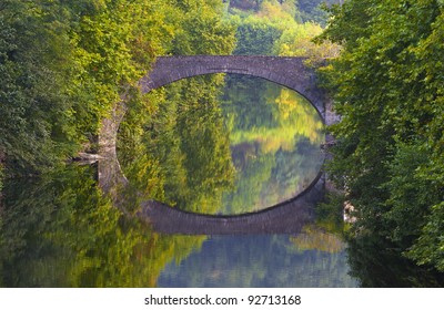 Bidasoa River Bridge, Passing By Bera, Navarre