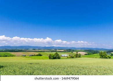 Biei Town Perspective From Sanai Hill