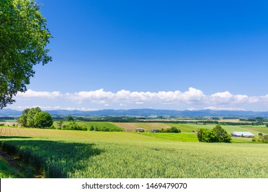 Biei Town Perspective From Sanai Hill