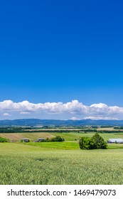 Biei Town Perspective From Sanai Hill